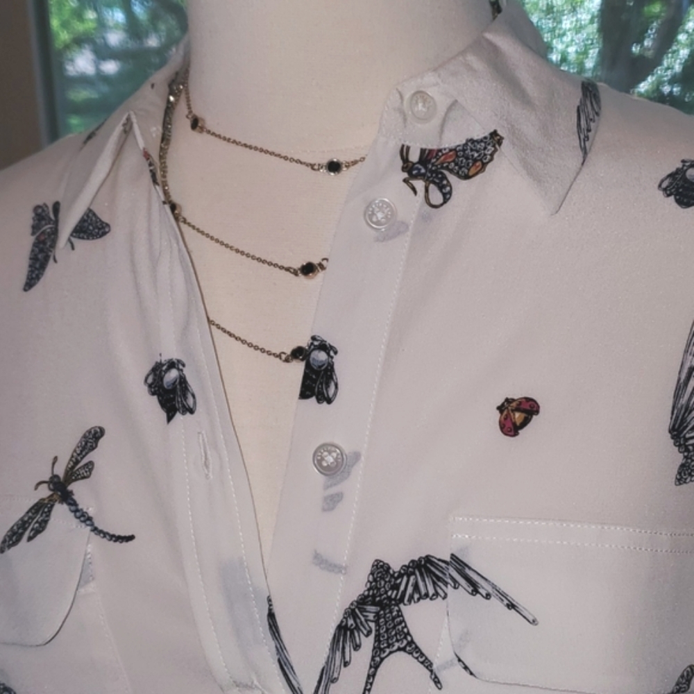 NEW Equipment Femme 100% Silk Button-up - Picture 3 of 12